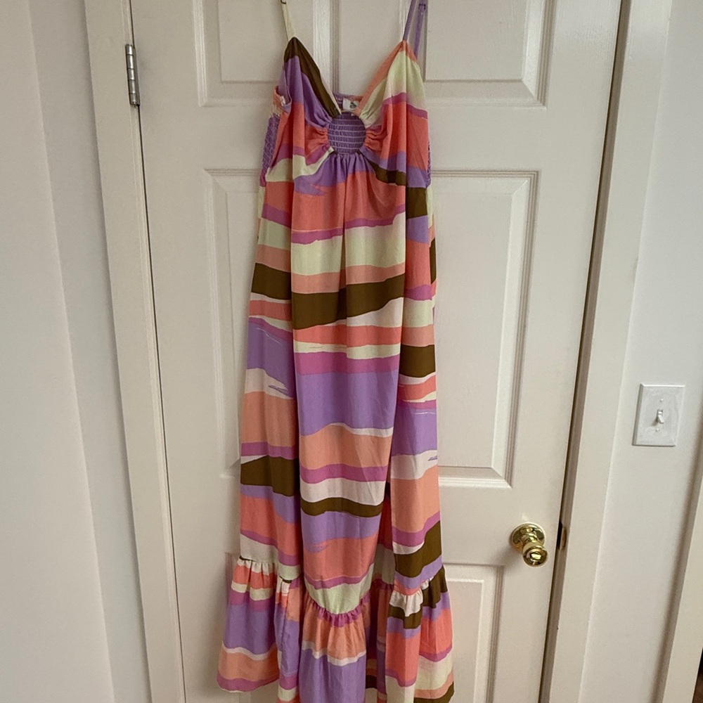 River Island Mega Ring Maxi Dress Multicolor